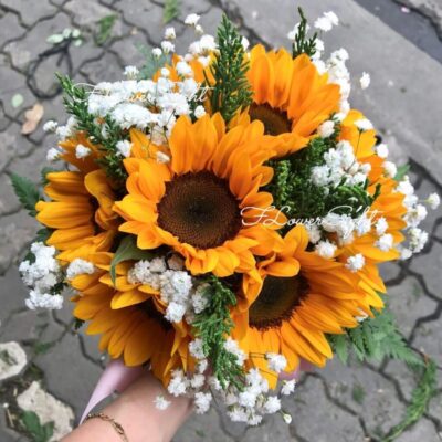Bó hoa cưới hướng dương-Sự lựa chọn tuyệt vời tôn vinh vẻ đẹp trong ngày đặc biệt 3